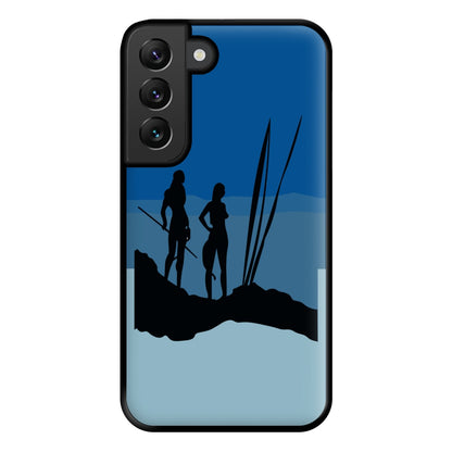 Alien World Outline Phone Case for Galaxy S22 Plus