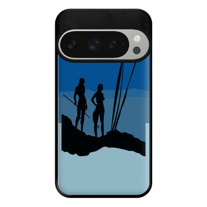 Alien World Outline Phone Case for Google Pixel 9 Pro XL