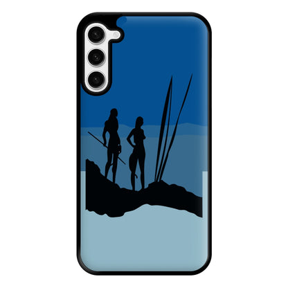 Alien World Outline Phone Case for Galaxy S23 Plus