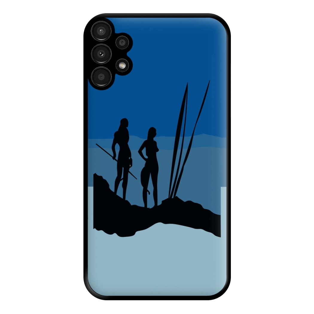 Alien World Outline Phone Case for Galaxy A13