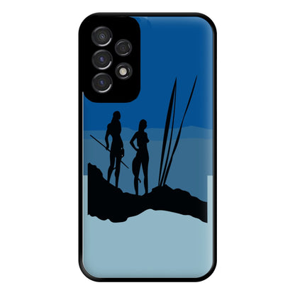 Alien World Outline Phone Case for Galaxy A53