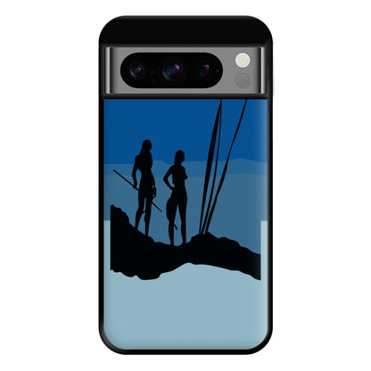 Alien World Outline Phone Case for Google Pixel 8 Pro