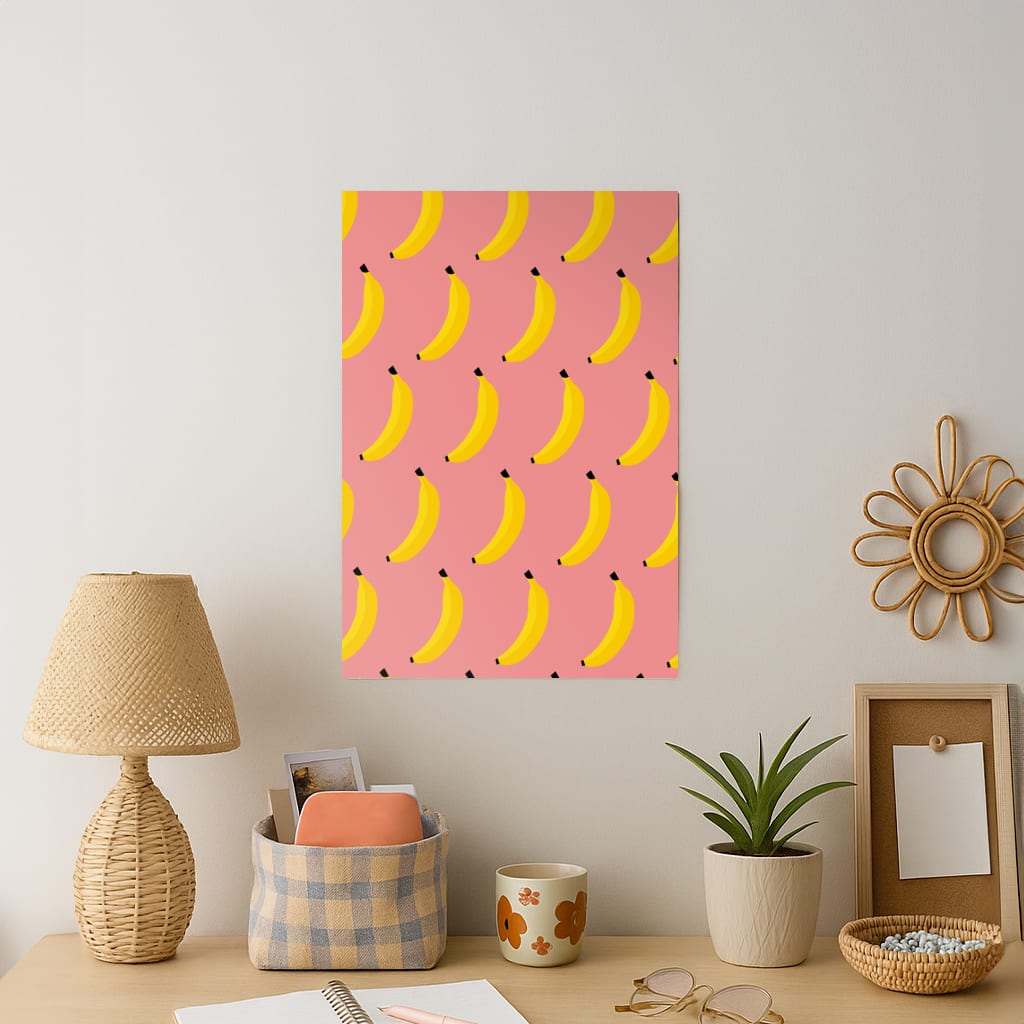 Banana Pattern Art Print