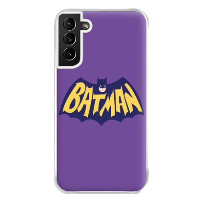 Bat Superhero Purple Logo Phone Case for Galaxy S21 Plus