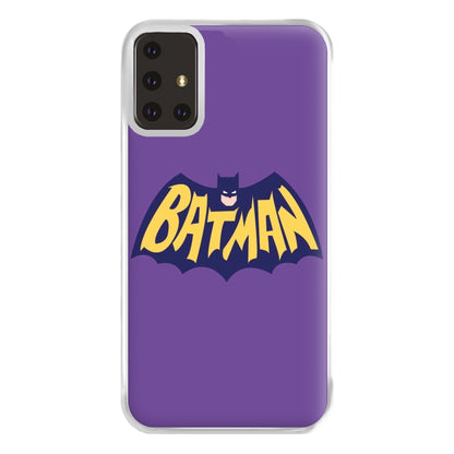 Bat Superhero Purple Logo Phone Case for Galaxy A71