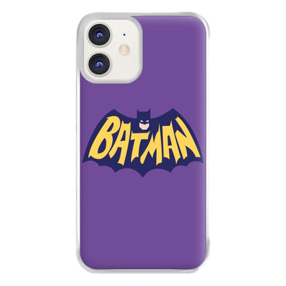 Bat Superhero Purple Logo Phone Case for iPhone 11