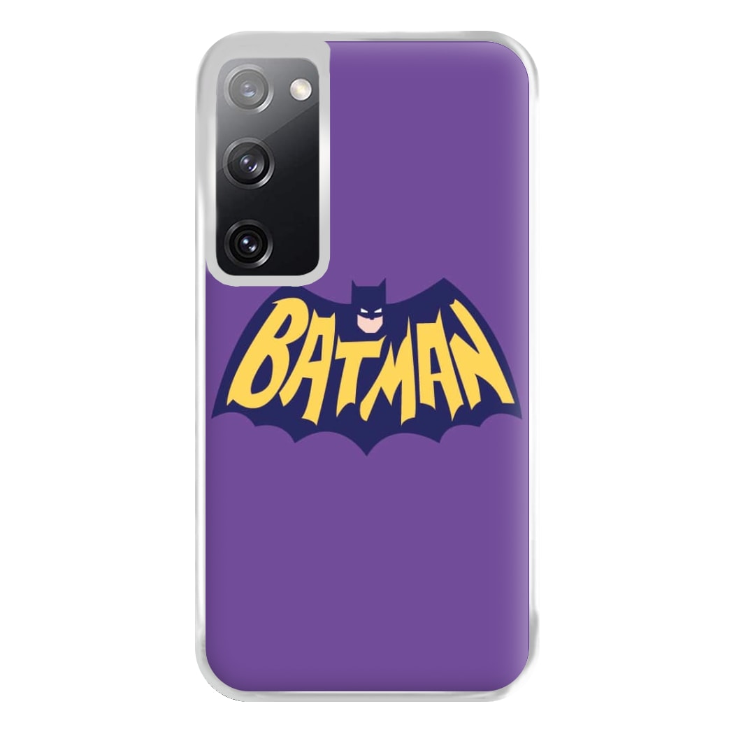 Bat Superhero Purple Logo Phone Case for Galaxy S20