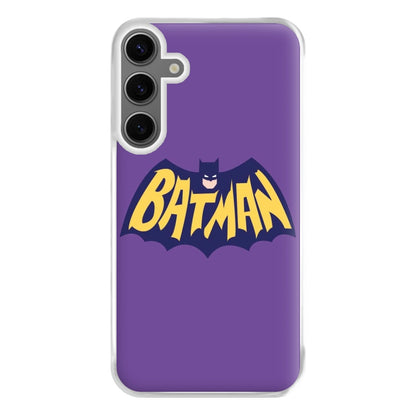 Bat Superhero Purple Logo Phone Case for Galaxy S24FE