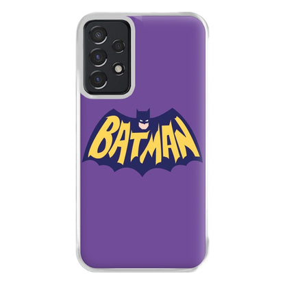 Bat Superhero Purple Logo Phone Case for Galaxy A52 / A52s