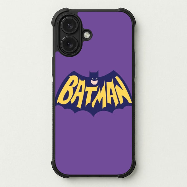 Bat Superhero Purple Logo Phone Case — Bumper case