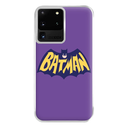 Bat Superhero Purple Logo Phone Case for Galaxy S20 Ultra