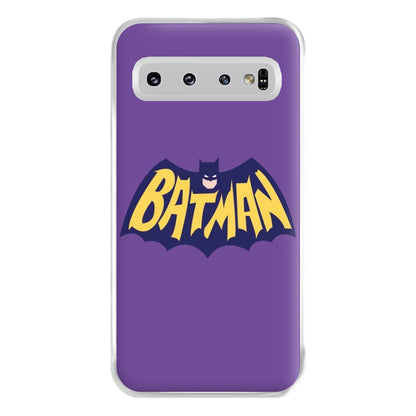 Bat Superhero Purple Logo Phone Case for Galaxy S10 Plus