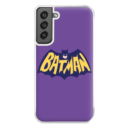 Bat Superhero Purple Logo Phone Case for Galaxy S21FE