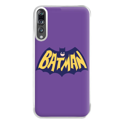 Bat Superhero Purple Logo Phone Case for Huawei P20 Pro