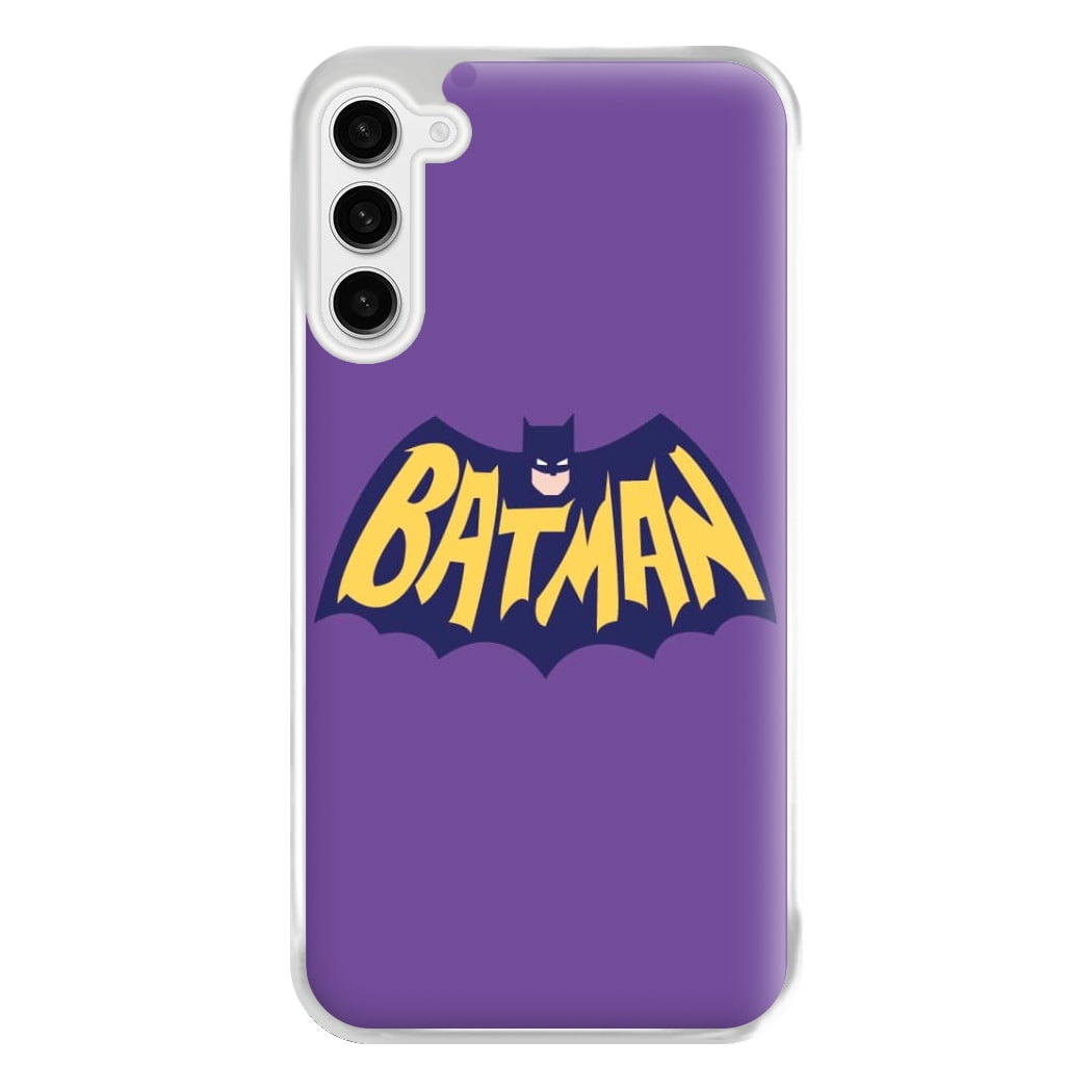 Bat Superhero Purple Logo Phone Case for Galaxy S23FE