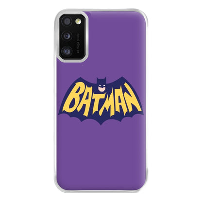 Bat Superhero Purple Logo Phone Case for Galaxy A41