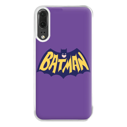 Bat Superhero Purple Logo Phone Case for Huawei P20