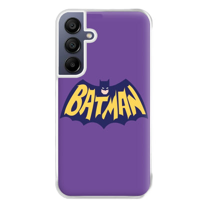 Bat Superhero Purple Logo Phone Case for Galaxy A16