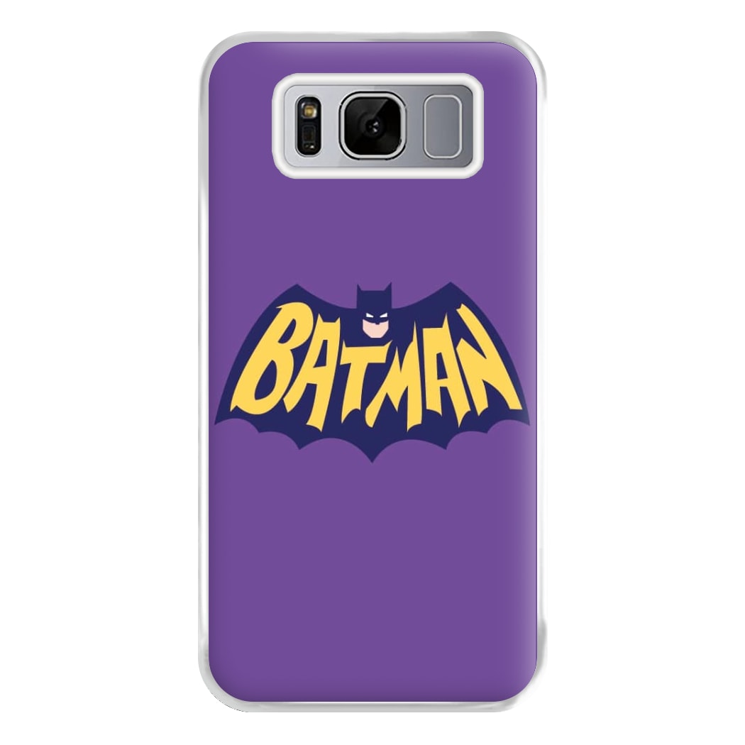 Bat Superhero Purple Logo Phone Case for Galaxy S8 Plus