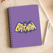 Bat Superhero Purple Logo Notebook 3