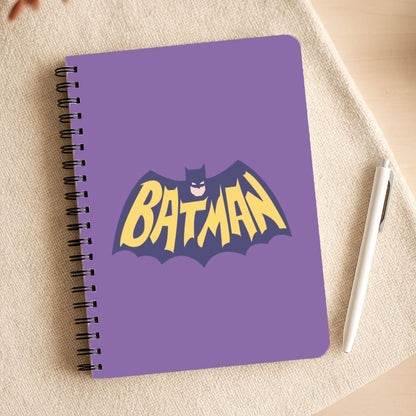 Bat Superhero Purple Logo Notepad