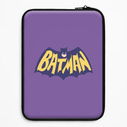 Bat Superhero Purple Logo Laptop Sleeve 1