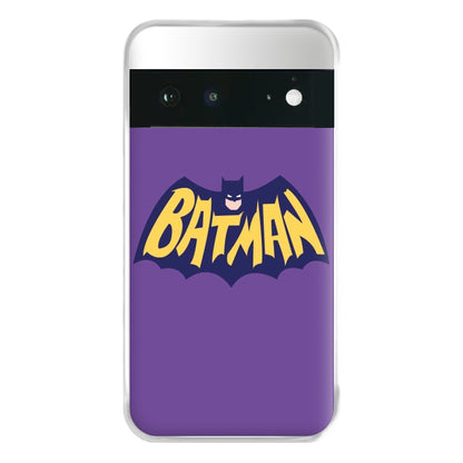 Bat Superhero Purple Logo Phone Case for Google Pixel 6a