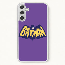 Bat Superhero Purple Logo Phone Case for Galaxy A37