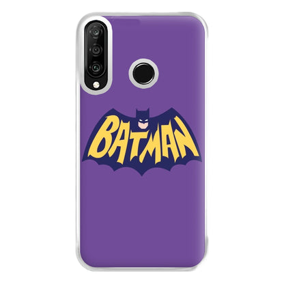 Bat Superhero Purple Logo Phone Case for Huawei P30 Lite