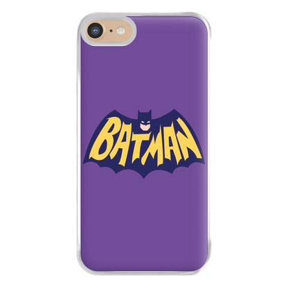 Bat Superhero Purple Logo Phone Case for iPhone 6 / 7 / 8 / SE