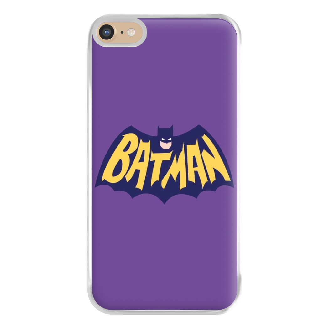 Bat Superhero Purple Logo Phone Case for iPhone 6 Plus / 7 Plus / 8 Plus