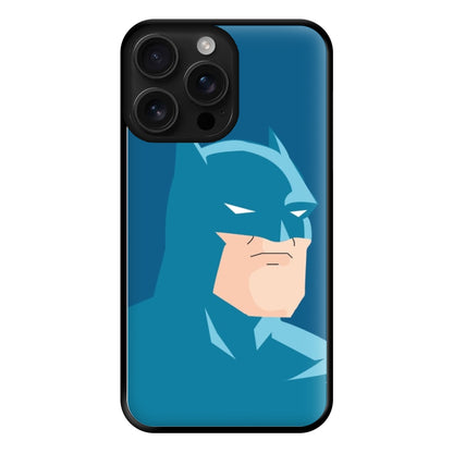 Blue Bat Superhero Phone Case for iPhone 16 Pro Max