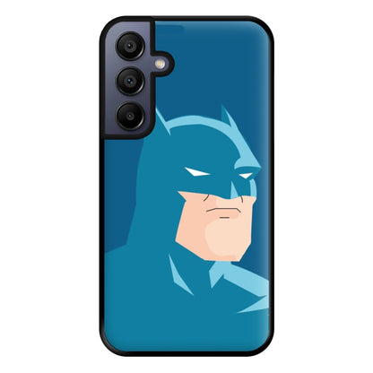 Blue Bat Superhero Phone Case for Galaxy A15