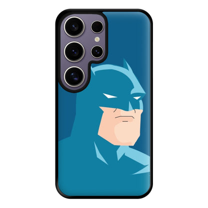 Blue Bat Superhero Phone Case for Galaxy S25 Ultra