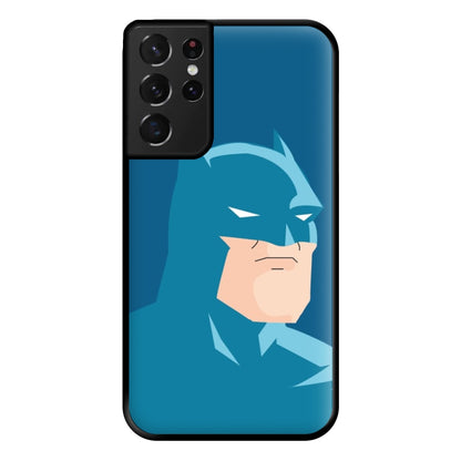 Blue Bat Superhero Phone Case for Galaxy S21 Ultra