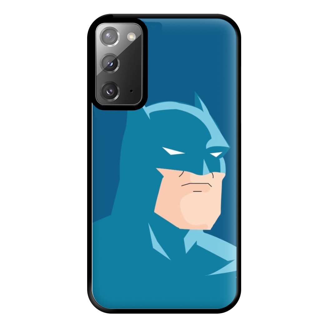 Blue Bat Superhero Phone Case for Galaxy Note 20 Ultra