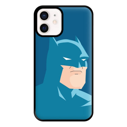 Blue Bat Superhero Phone Case for iPhone 13 Mini