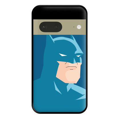 Blue Bat Superhero Phone Case for Google Pixel 7a