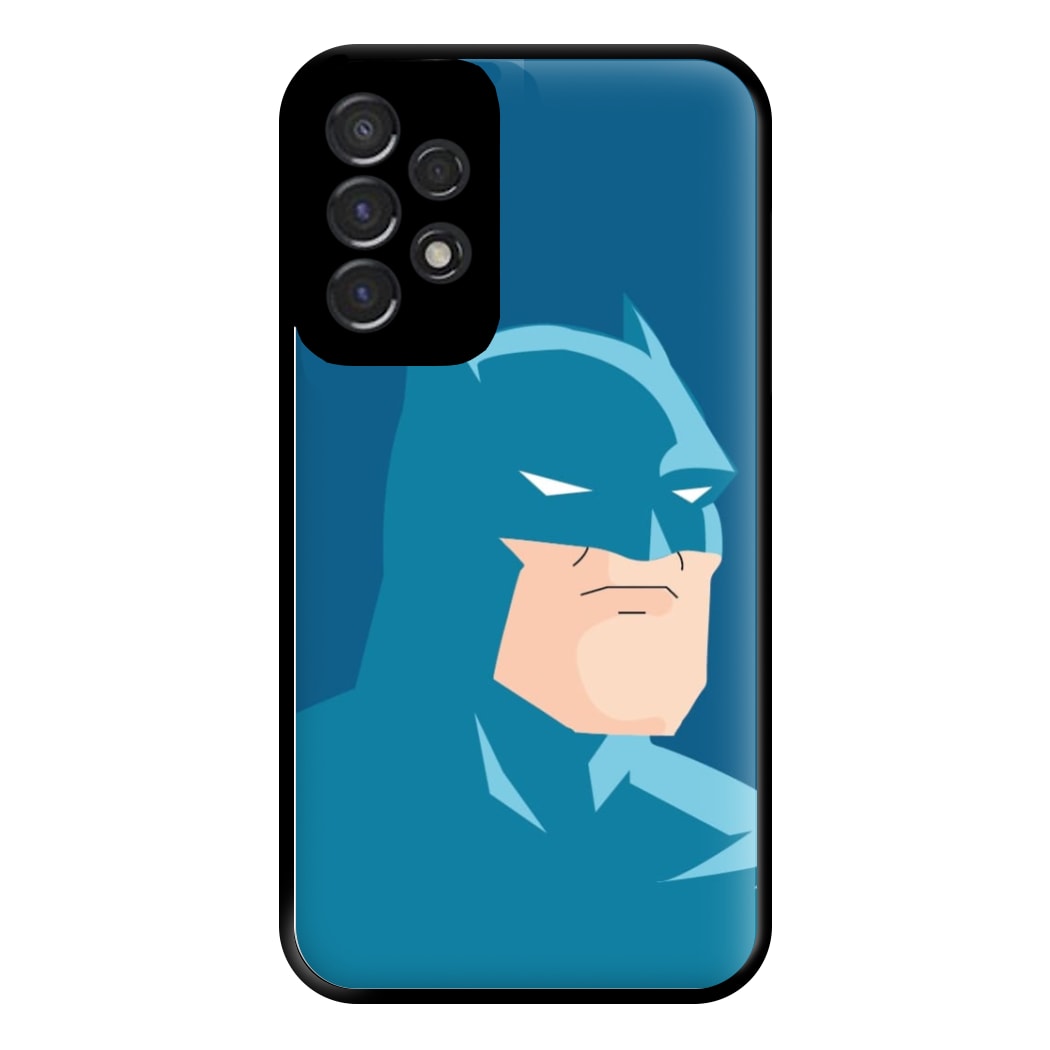 Blue Bat Superhero Phone Case for Galaxy A53