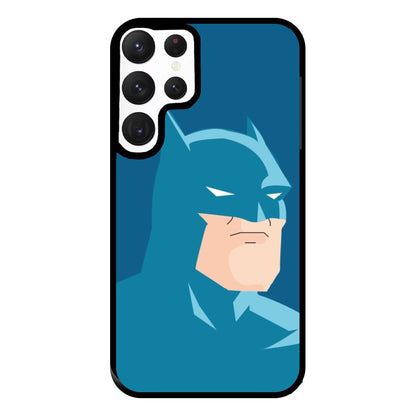 Blue Bat Superhero Phone Case for Galaxy S22 Ultra