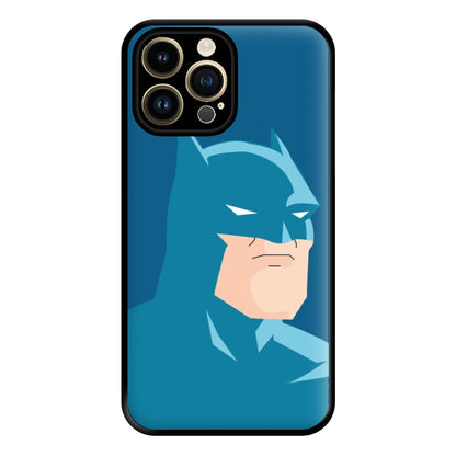 Blue Bat Superhero Phone Case for iPhone 14 Pro Max