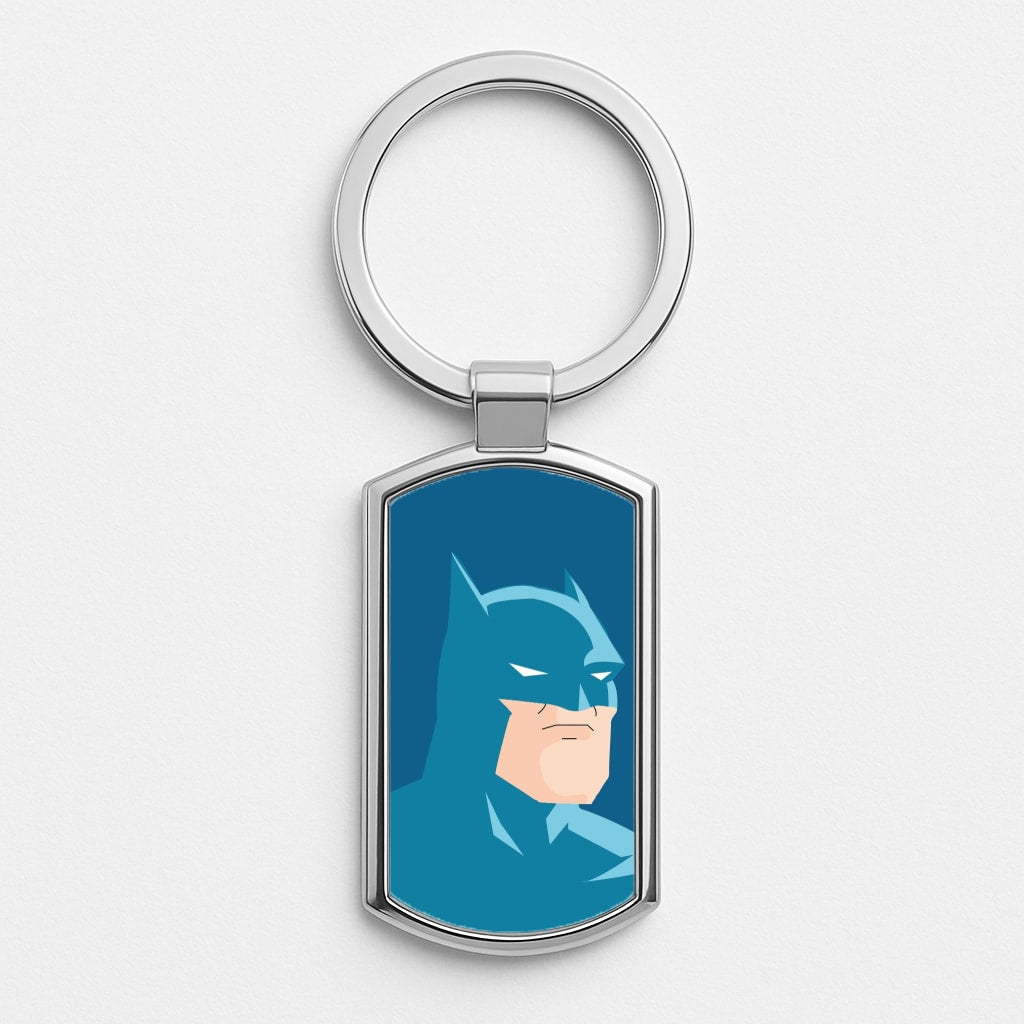 Blue Bat Superhero Luxury Keyring