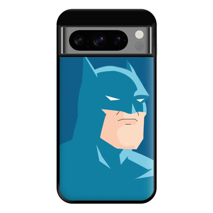 Blue Bat Superhero Phone Case for Google Pixel 8 Pro