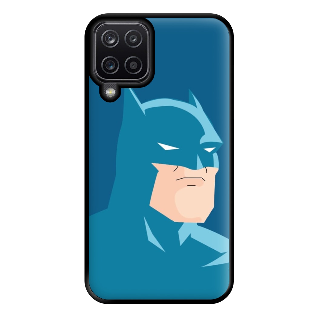 Blue Bat Superhero Phone Case for Galaxy A12