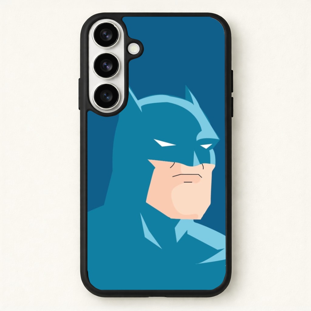 Blue Bat Superhero Phone Case for Galaxy S26 Plus