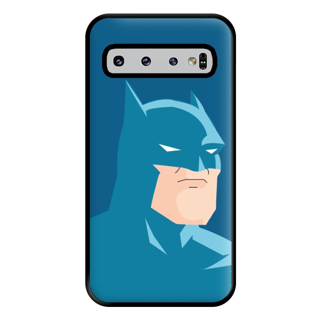 Blue Bat Superhero Phone Case for Galaxy S10 Plus