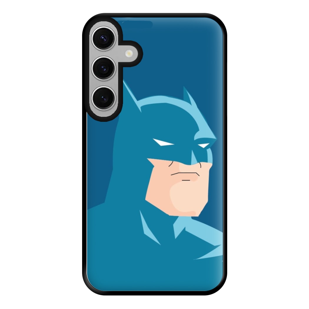 Blue Bat Superhero Phone Case for Galaxy S24FE