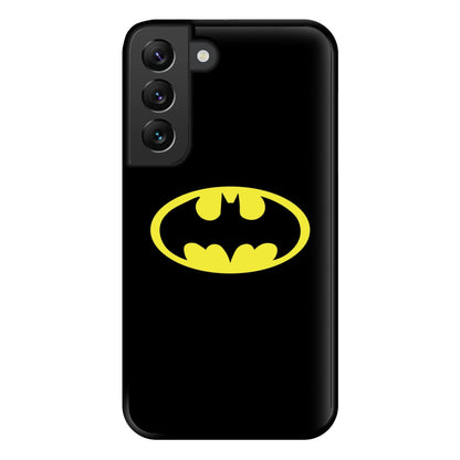 Black Bat Superhero Logo Phone Case for Galaxy S22 Plus