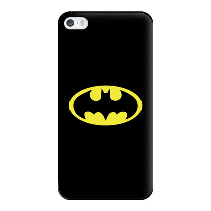 Black Bat Superhero Logo Phone Case for iPhone 5 / 5s / SE 2016