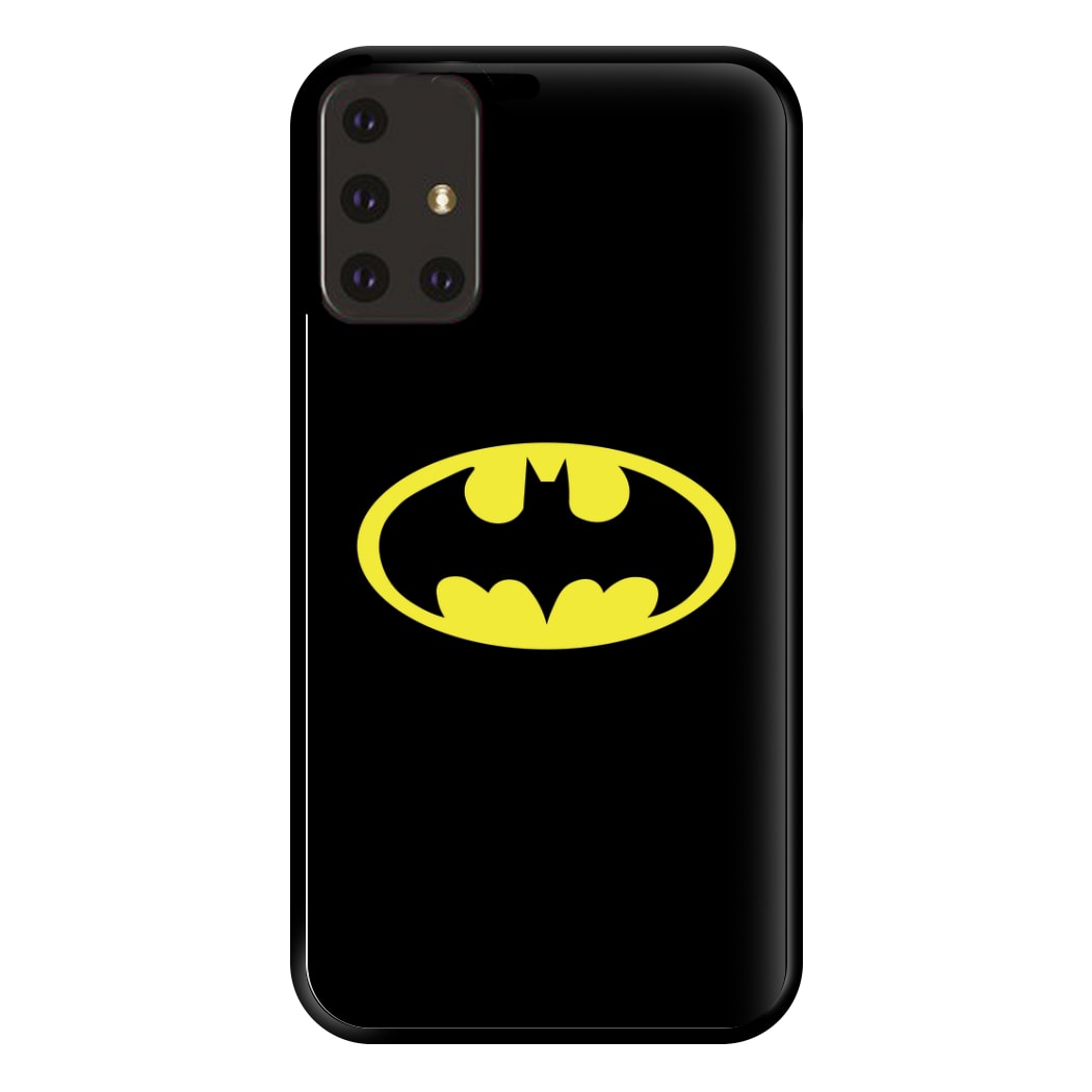 Black Bat Superhero Logo Phone Case for Galaxy A71